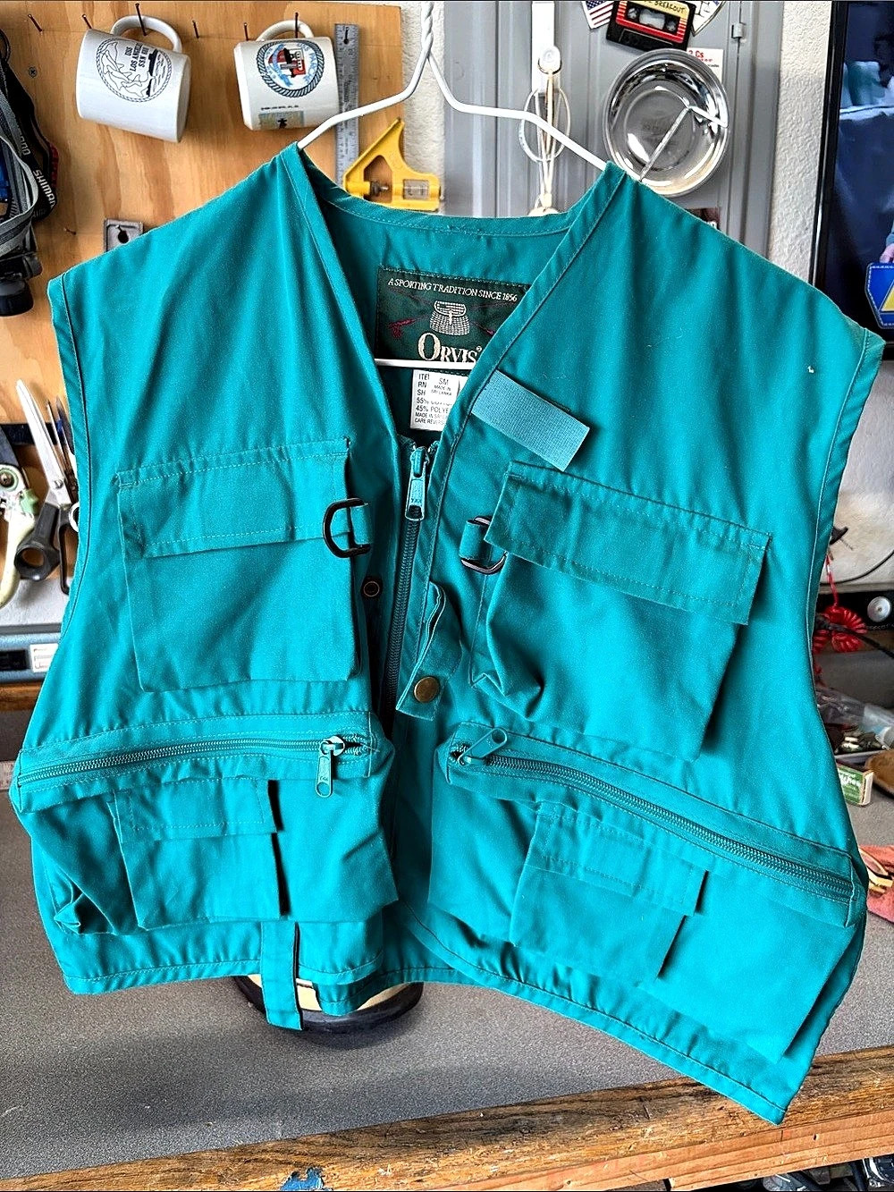 Orvis Utility Fishing Vest Teal Small